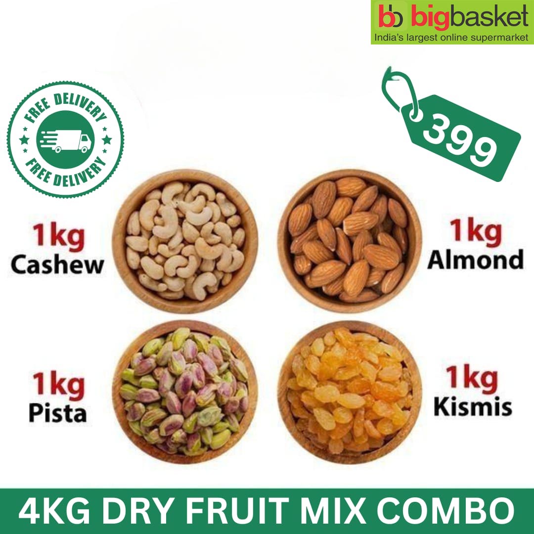 Offer - Get 4Kg Dry Fruit Mix Combo